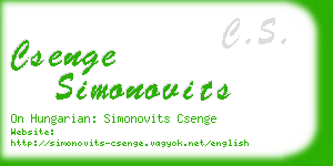 csenge simonovits business card